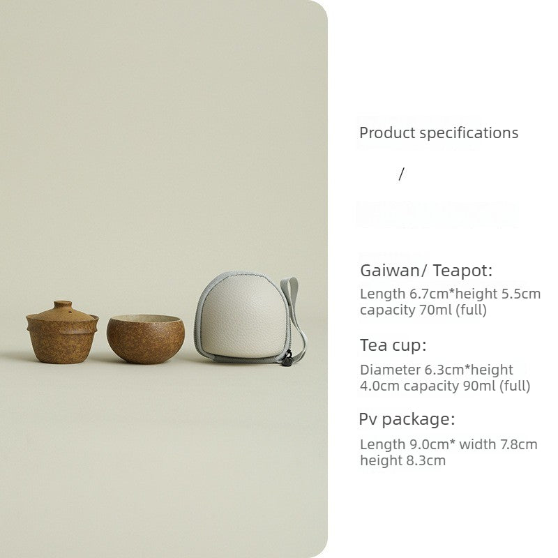 Gohobi Portable Travel Tea Set – One Pot One Cup Gongfu Tea Set for One