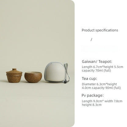 Gohobi Portable Travel Tea Set – One Pot One Cup Gongfu Tea Set for One
