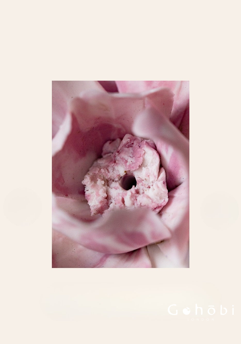 Gohobi Handmade Floral Incense Holder 010 - Purple and Pink Peony