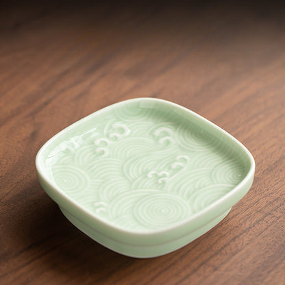 Gohobi Traditional Japanese Glazed Fruit Nuts Small Plate - Wave 009