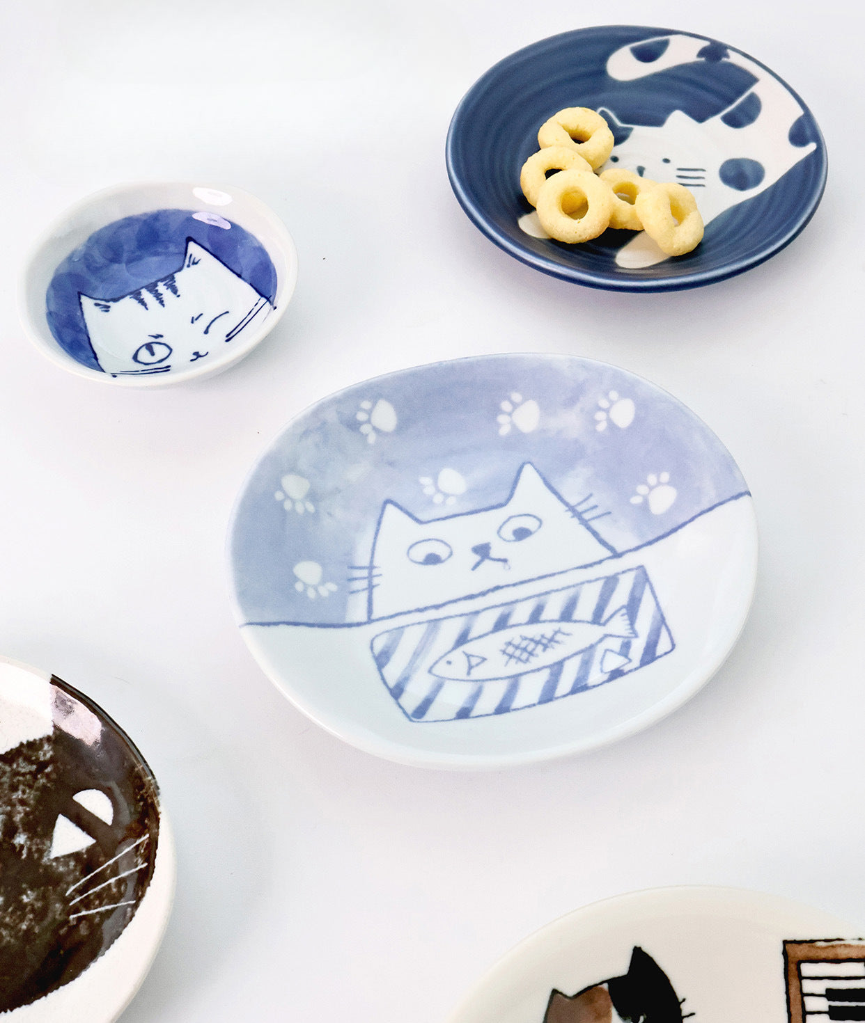 [Made In Japan] Gohobi Japanese Cats Plate