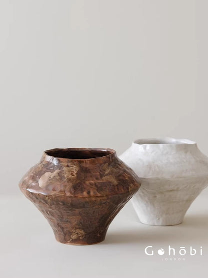 Gohobi Japanese-style Wabi Sabi Handmade Zen Large Vase 024