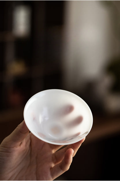 Gohobi Hand-painted Jade White Floral Porcelain Tea Cup