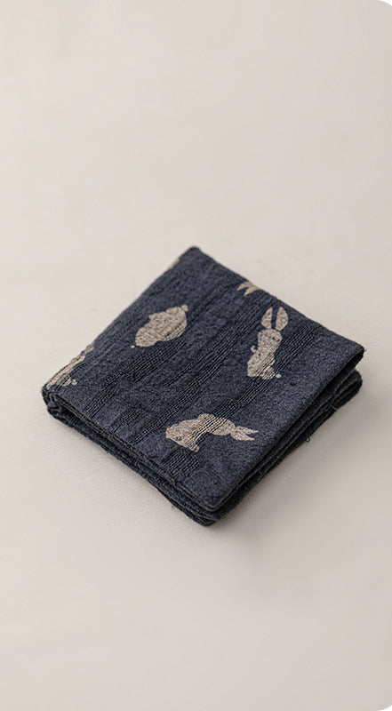 Torchon Gongfu en coton et lin teint à la main Gohobi