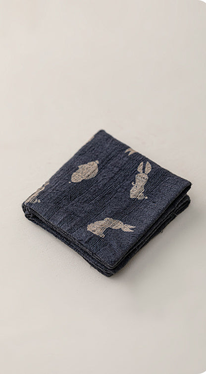 Torchon Gongfu en coton et lin teint à la main Gohobi