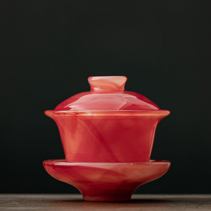 Gohobi Ancient Glazed Three-Talented Cover Gaiwan