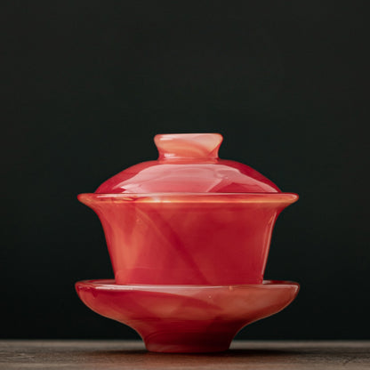 Gohobi Ancient Glazed Three-Talented Cover Gaiwan