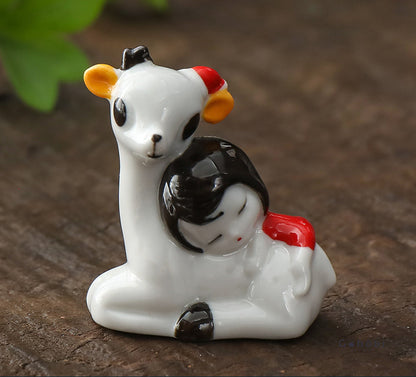 Gohobi Ceramic Cute Animals Chopstick Rest