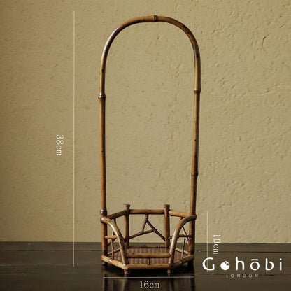 Gohobi Bamboo Lifting Beam Cooling Stove Rack – Kung Fu Tea Stove Stand for Tea Ceremony Accessories