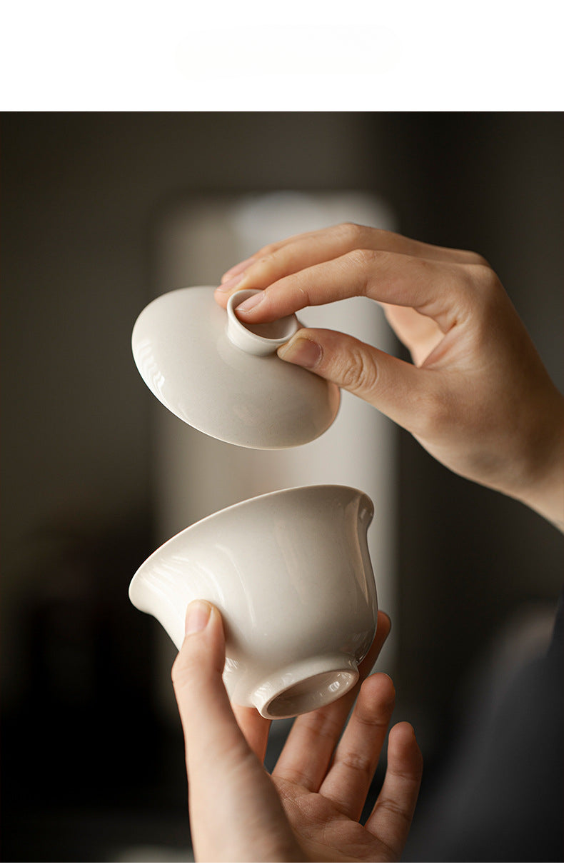 Gohobi Grass Wood Ash Glaze Large Gaiwan