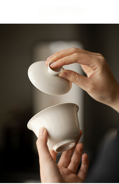 Gohobi Grass Wood Ash Glaze Large Gaiwan