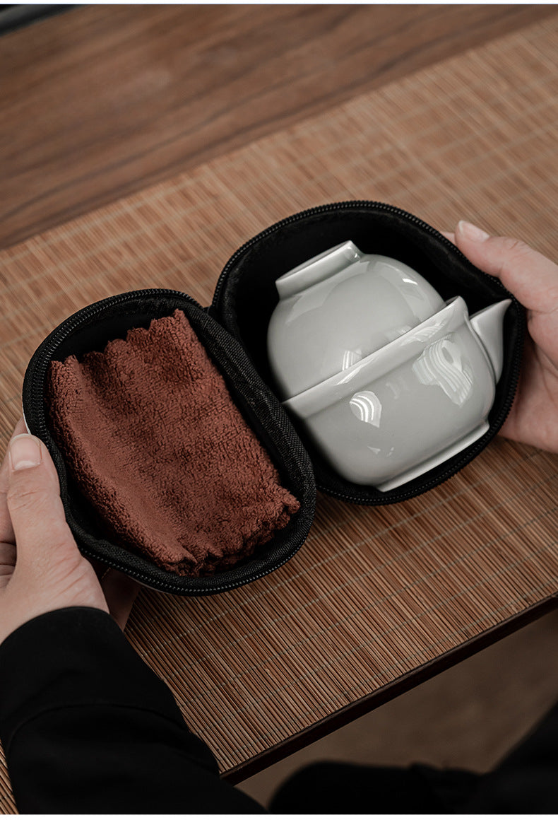 Gohobi Japanese Style Ice Grey Gaiwan Tea Set 004