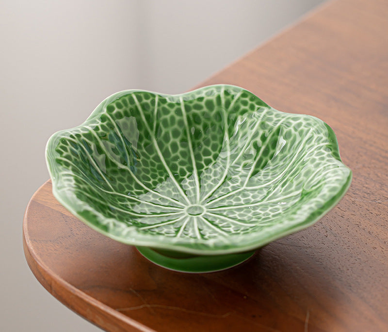 Gohobi Traditional Japanese Glazed Fruit Nuts Small Plate - Hibiscus 004