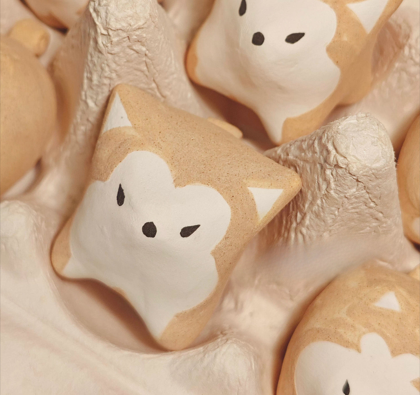 Gohobi x Little Diary Handmade Ceramic Akita Shiba Inu Dog