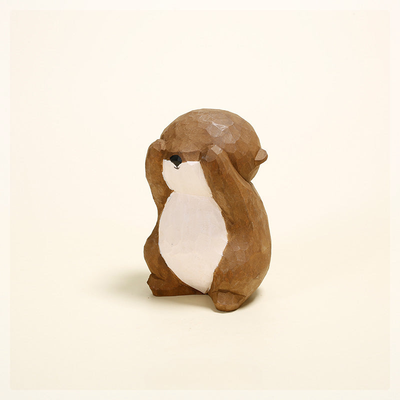 Gohobi Handmade Wooden Otter Ornament