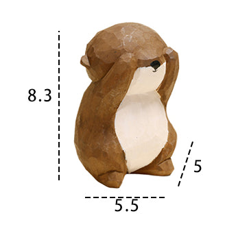 Gohobi Handmade Wooden Otter Ornament