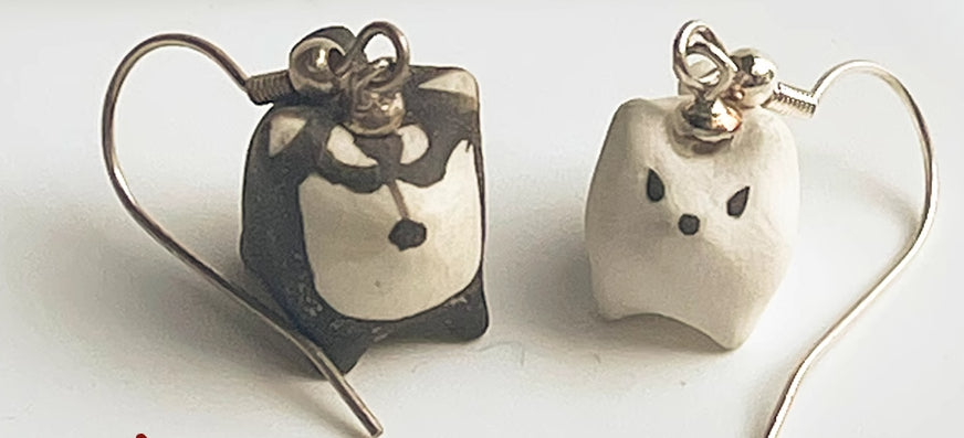 Gohobi x Little Diary Handmade Ceramic Earrings