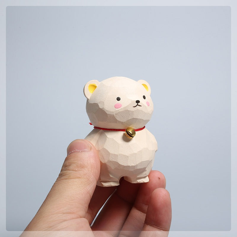 Gohobi Handcrafted Wooden Bear Ornament