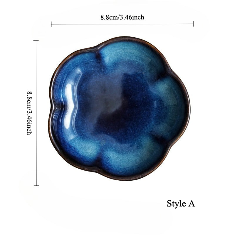 Gohobi Kiln-Change Glazed Sauce Dish