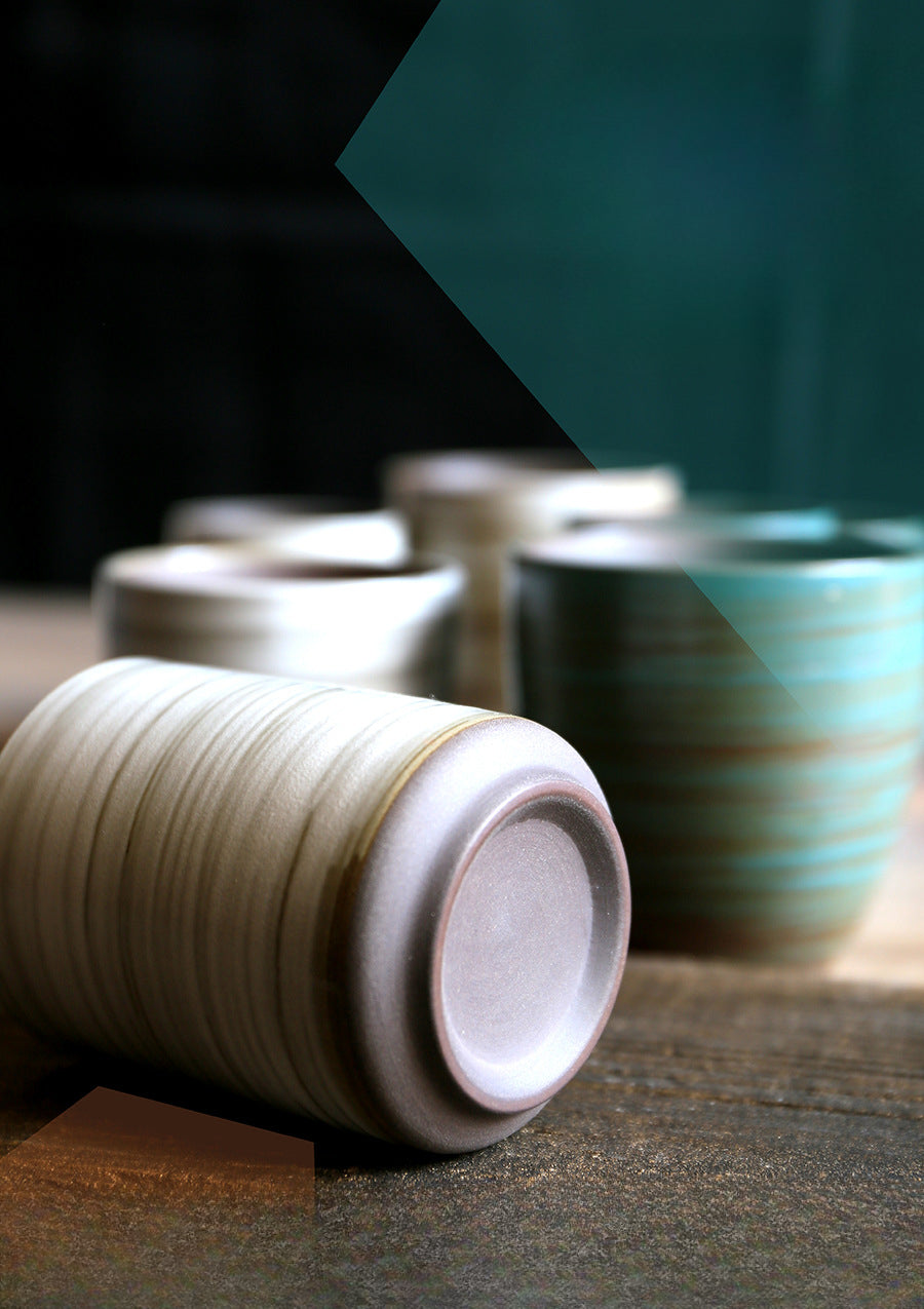 Gohobi Hand-Painted Kiln-Changed Ceramic Cup