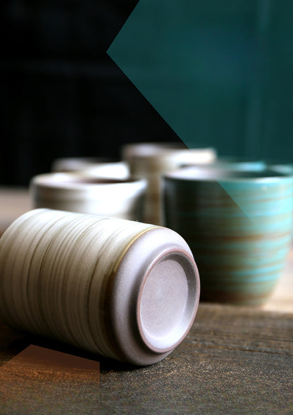 Gohobi Hand-Painted Kiln-Changed Ceramic Cup