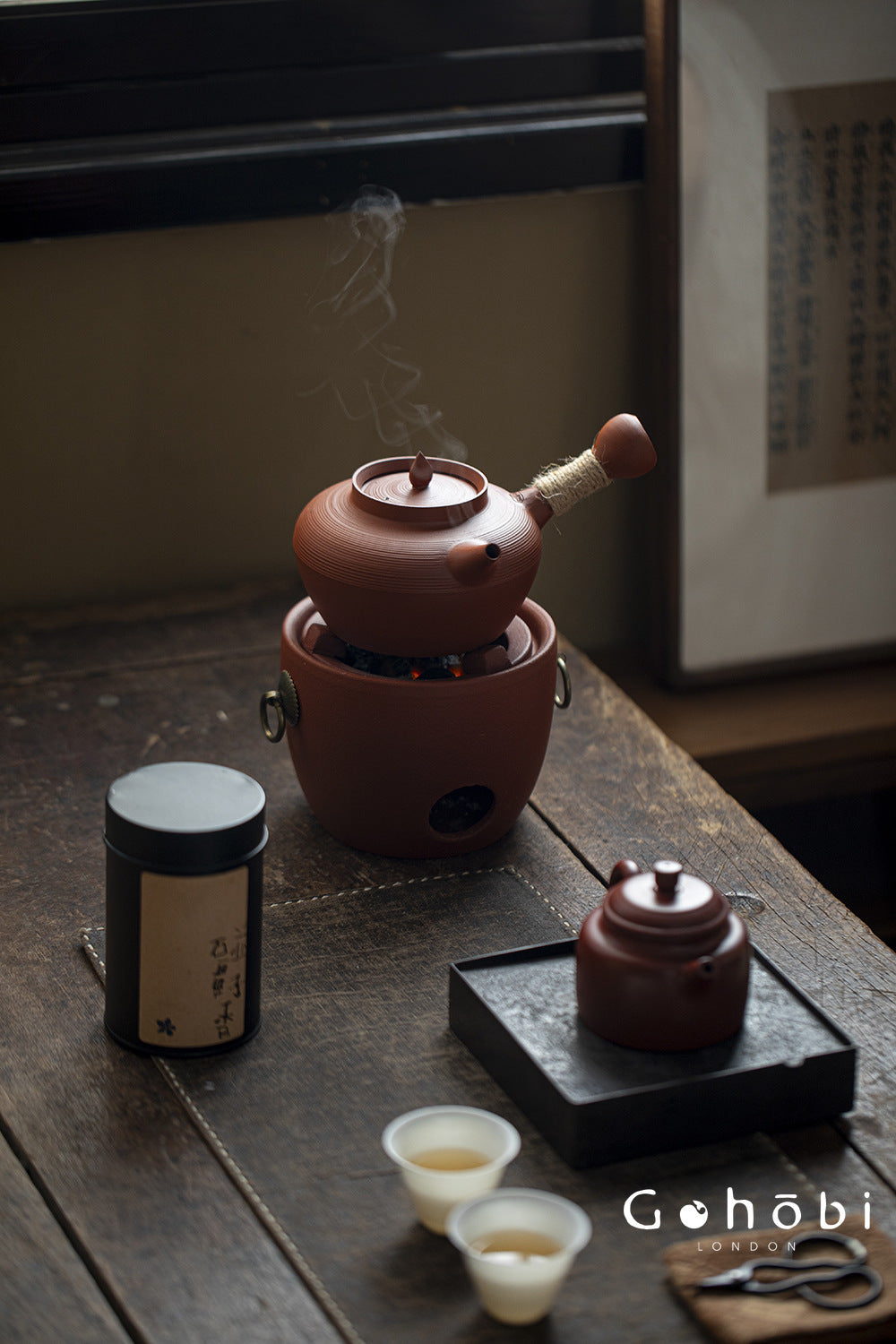 Gohobi Chaoshan Sand Pot Tea Set – Household Carbon Stove & Japanese Side Handle Teapot