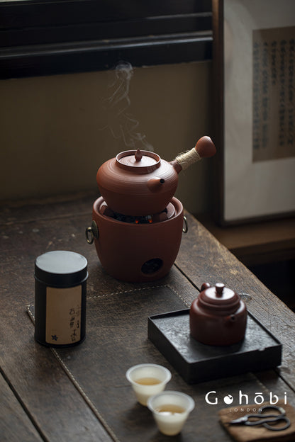 Gohobi Chaoshan Sand Pot Tea Set – Household Carbon Stove & Japanese Side Handle Teapot