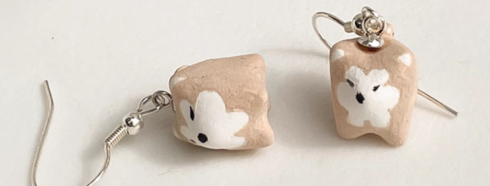 Gohobi x Little Diary Handmade Ceramic Earrings