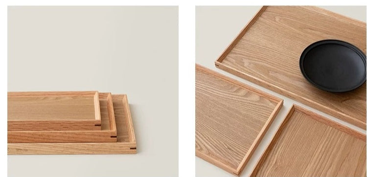 Gohobi Japanese-Style Solid Wood Serving Tray