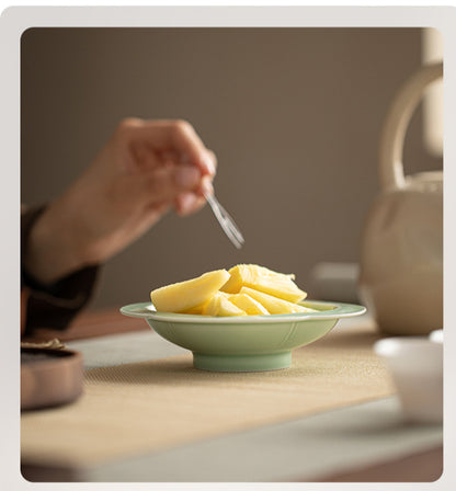 Gohobi, petite assiette de fruits glacés traditionnels japonais - Begonia Lotus 008