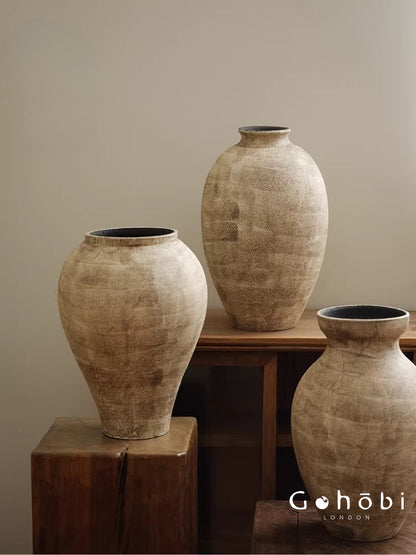 Gohobi Japanese-style Wabi Sabi Handmade Zen Large Vase 019
