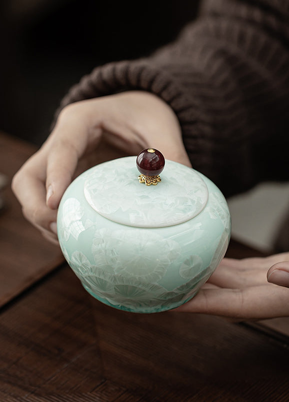 Gohobi Crystal Glazed Storage Jar 002