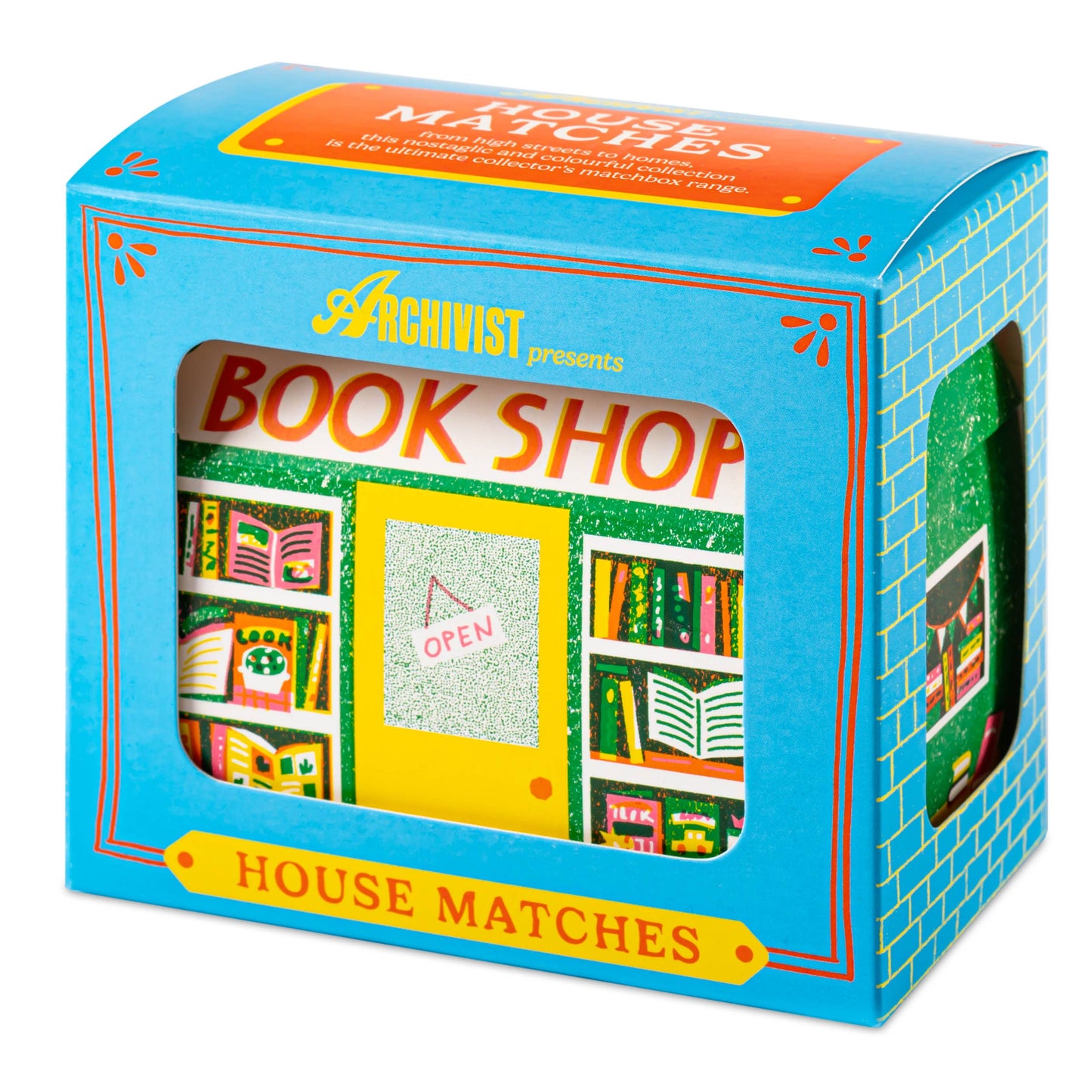 Gohobi x Archivist Gallery The Bookshop | House Matchboxes [Made in the UK]