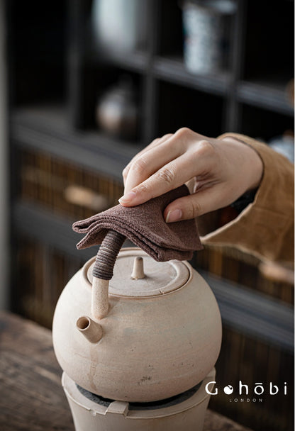 Gohobi Zen Ramie Tea Towel – Absorbent Tea Cloth for Gongfu Tea Table and Teapot