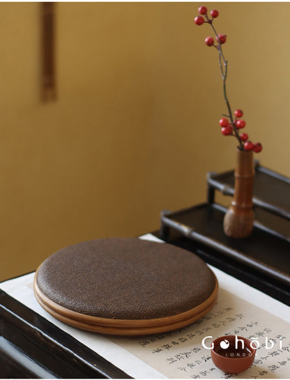 Gohobi Handmade Bamboo Woven Pu'er Tea Box – Retro Chinese Tea Cake Storage Box for Qizi Cake Collection