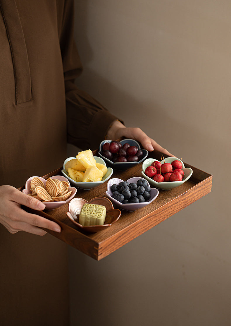 Gohobi, petite assiette traditionnelle japonaise de fruits glacés et noix - Nœud chinois 003