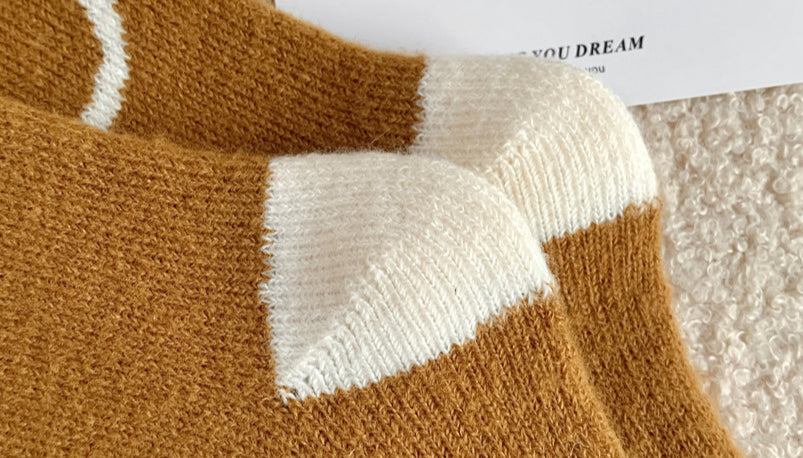 Gohobi Brown Autumn Socks