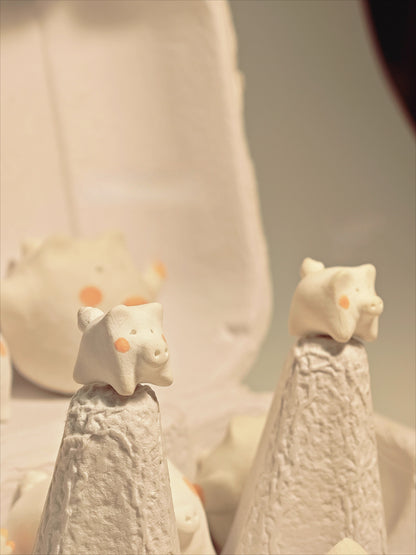 Gohobi x Little Diary Handmade Ceramic Pigs