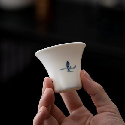 Gohobi Qiu Shui Orchid Ceramic Teacup