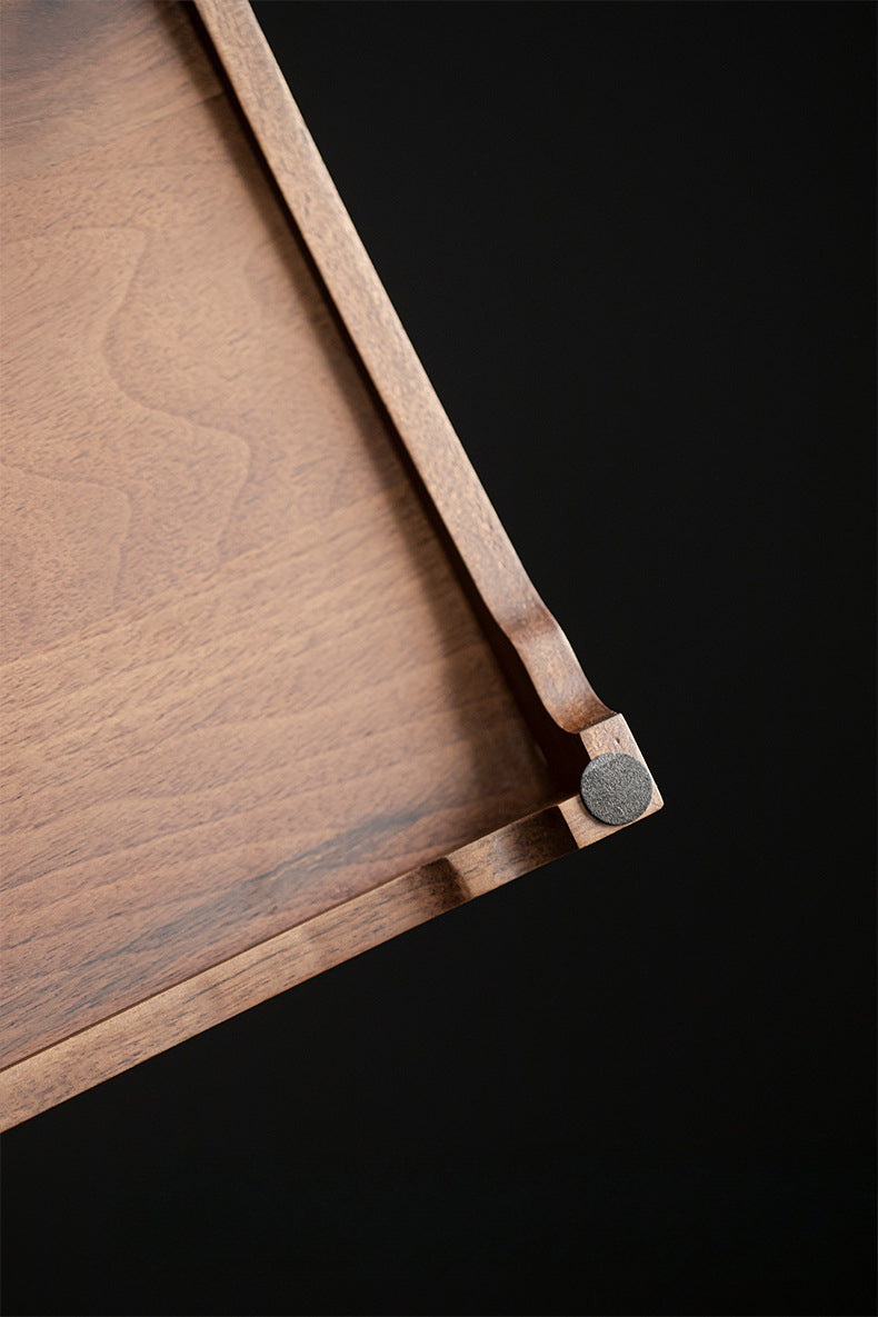 Gohobi Japanese-style Wabi-Sabi Walnut Serving Tray 010