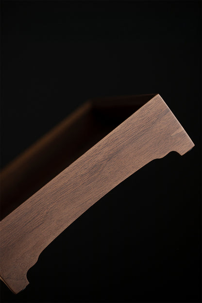 Gohobi Japanese-style Wabi-Sabi Walnut Serving Tray 010