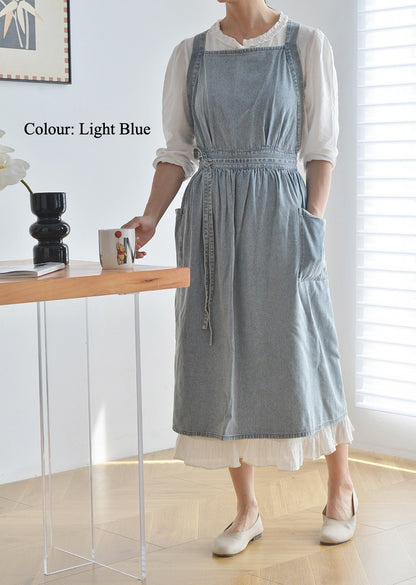 Gohobi Korean Denim Cotton Apron