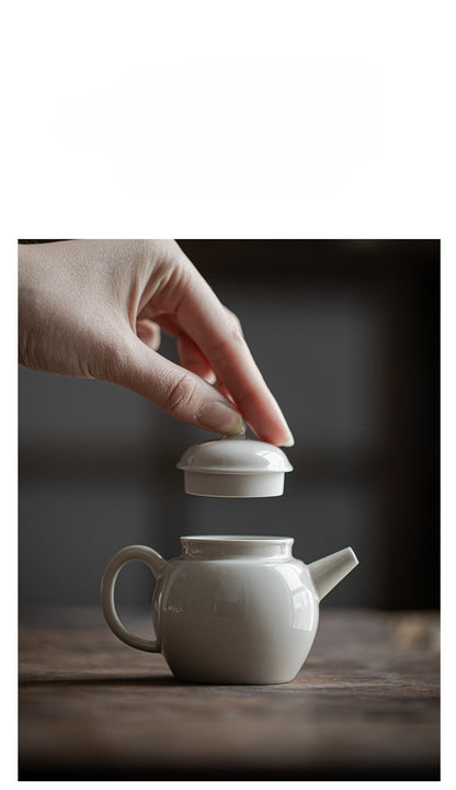 Gohobi Japanese Grass Ash Glaze Handmade Teapot