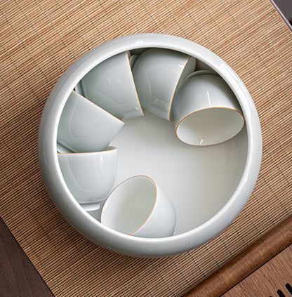 Glace cendre suie glaçure thé lavage, grande tasse de lavage de thé en céramique lavage thé résidu seau bassin d'eau stylo lavage réservoir Kung Fu thé ensemble accessoires