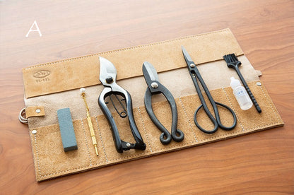 Gohobi Japanese Ikebana Florist Tool Kit – Flower Scissors, Water Injector & Tool Bag Set