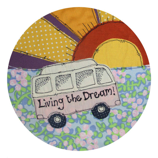 Gohobi x Poppy Treffry Living The Dream Campervan - Individual Coaster [Made in the UK]