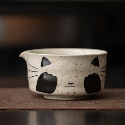 Gohobi Ceramic Matcha Set 045 Panda and Cat