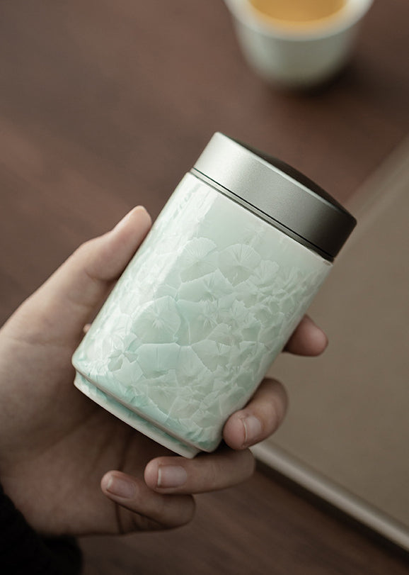 Gohobi Crystal Glazed Storage Jar 001