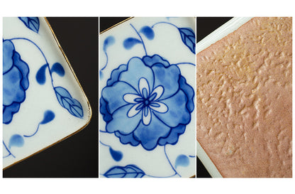 Gohobi Blue and White Porcelain Coaster