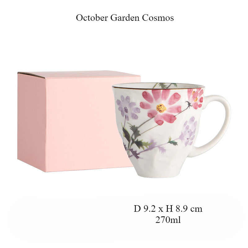 [Made In Japan] Gohobi Japanese Flowers Mug Coffee Cup
